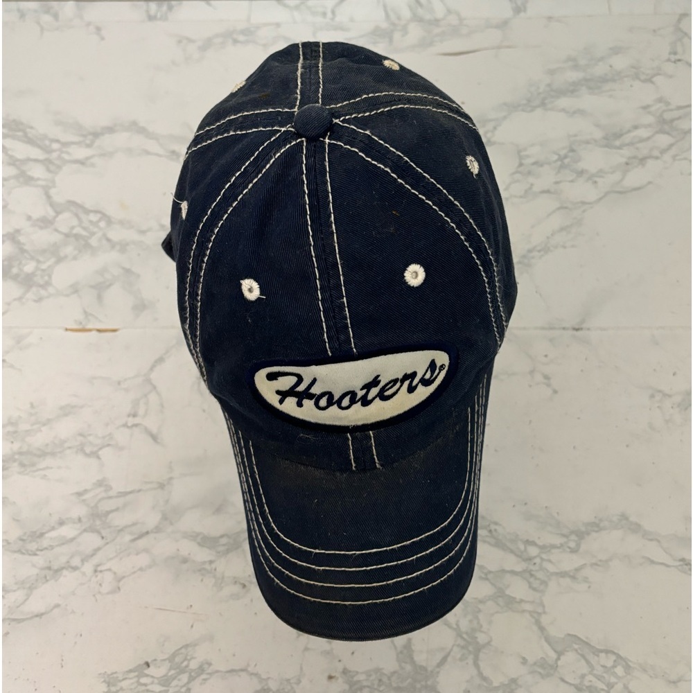 Magic Headwear Hooters Hat Blue Strapback Thick Stitch Men’s Adult​​​ - Picture 5 of 8